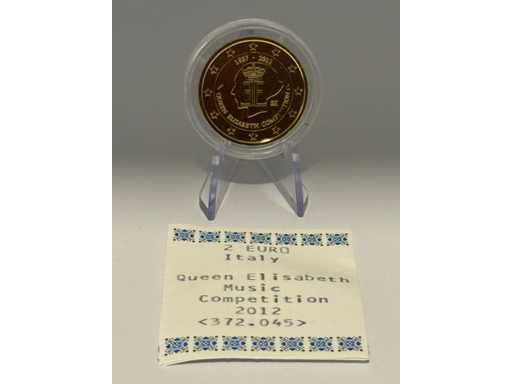 2 Euro Commemorative Coin Gold Plated Spain 2012 Burgos Cathedral