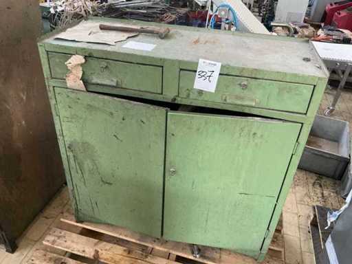 Locker with contents