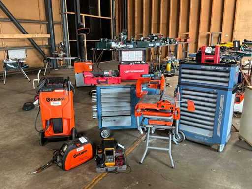 Various equipment and various tools, caravan. Car