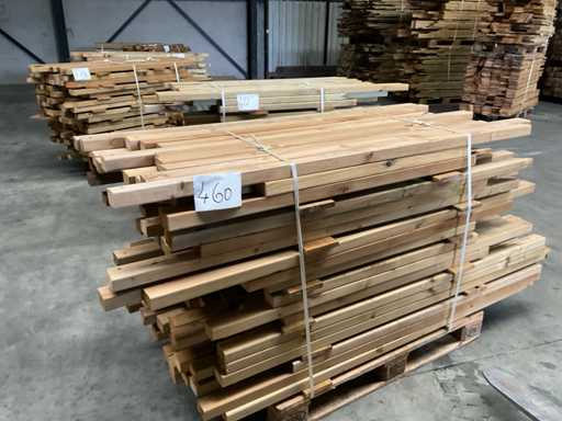 Lotto di travi di pino 80-180x8,5x4,5 cm