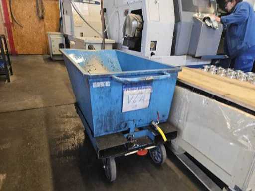 Container / Găleată de așchii albastru 275 l