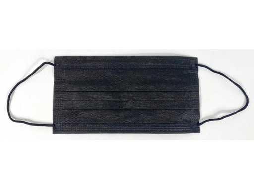 Mascherine Usa e Getta Nere a 3 Strati KEJA, Mascherine Comunitarie (Confezioni da 100)