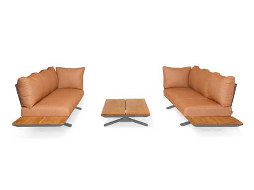 Suns Stockholm Garden Cushion Set 7-teilige Terrakorallen