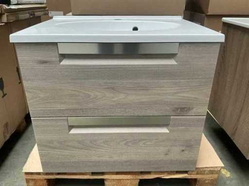 Kame Evoke Bathroom Furniture 60cm Nelson Oak