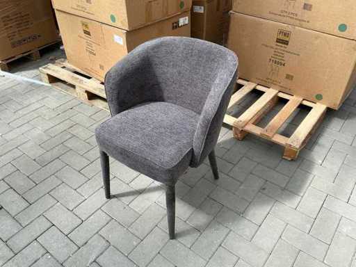 Kiely - gris - Chaise de salle à manger (4x)