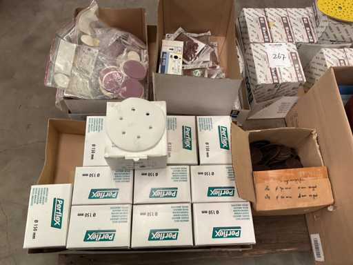 Lote de discos de lija 150 mm