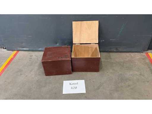 Houten kist (2x)