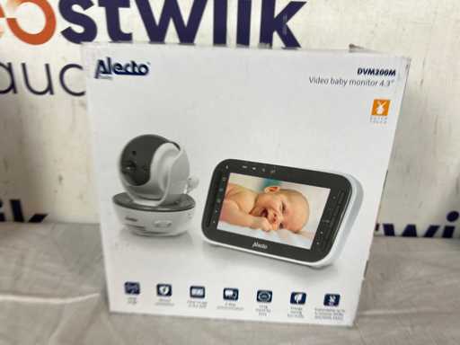 Alecto DVM200M - Baby Monitor with Camera - Remotely Movable - White