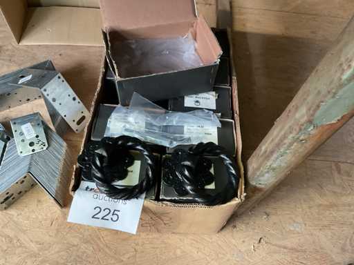 20 rustikale schwarze Türklopfer