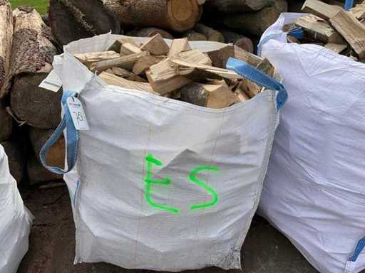 Haardhout gekloofd Essen in big bag ca 0,9 m³