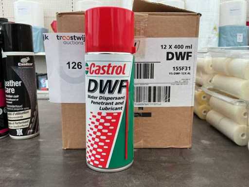 Teneur en Castrol : 400 ml huile pénétrante répulsive à l’eau WDF (12x)