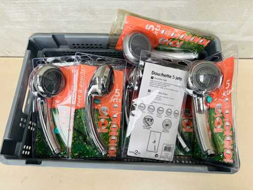 KLAAR OM TE DOUCHEN (X9) - Handdouche met 5 sproeiers 