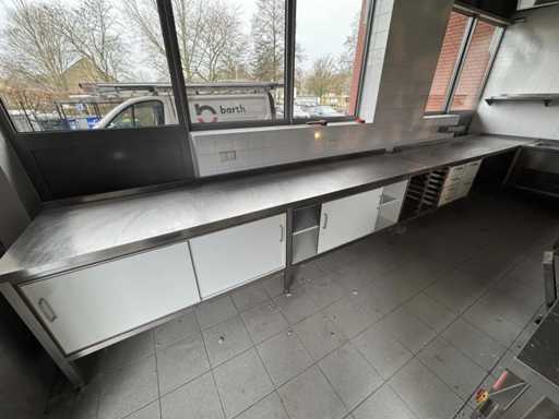 Table de travail en acier inoxydable