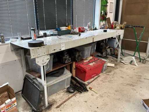 Stalen werkbank inklapbaar