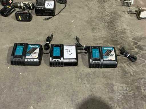 Chargeur de batterie Makita DC18RC (3x)