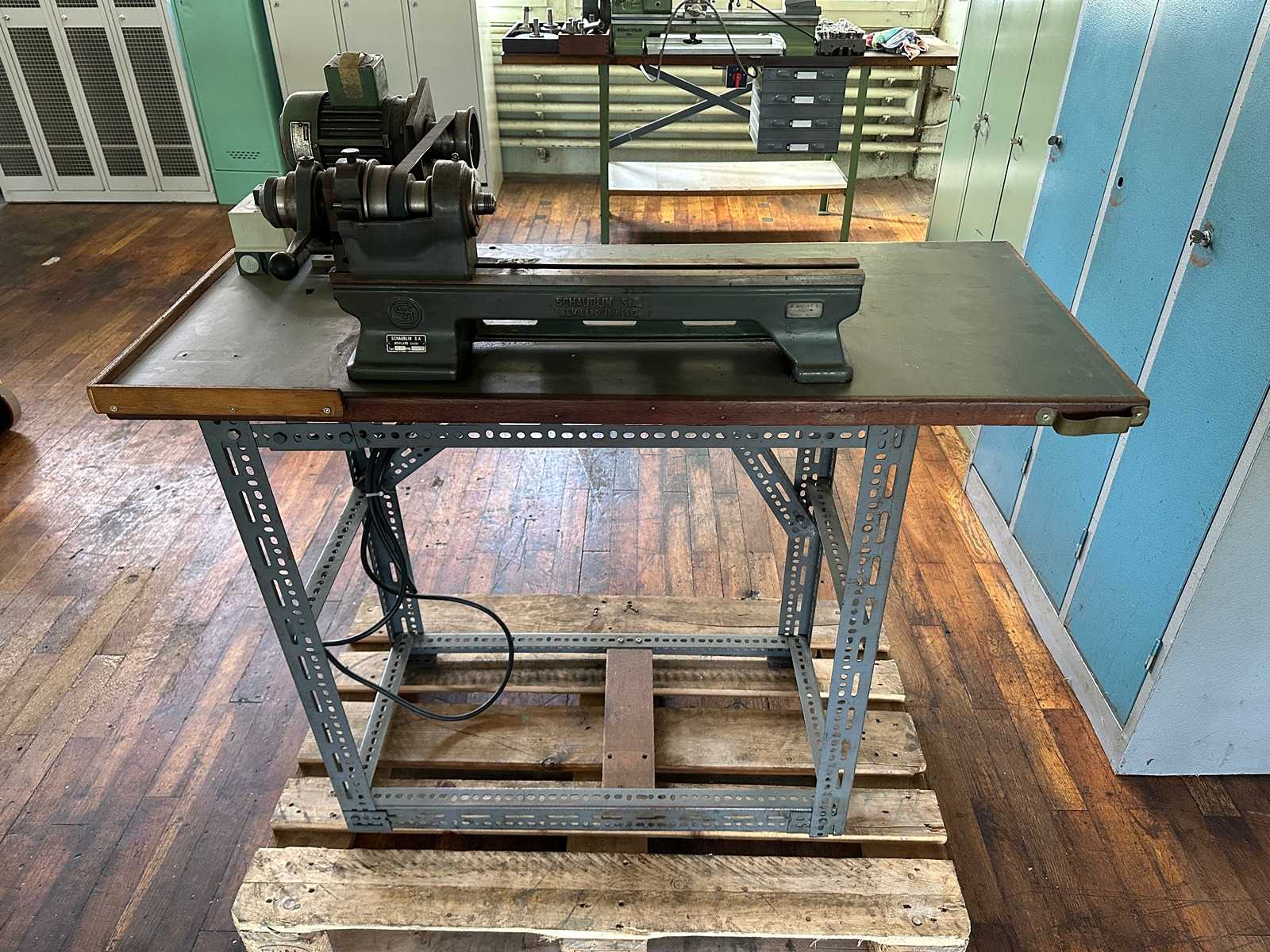 Schaublin 70 Tower on Workbench