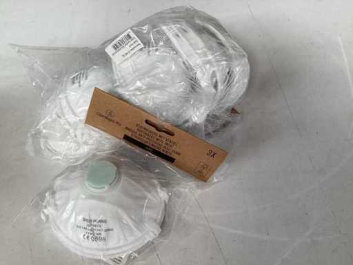 PALLETDEAL Copenhagen Pro masque anti-poussière avec valve, pack de 3 (720x)