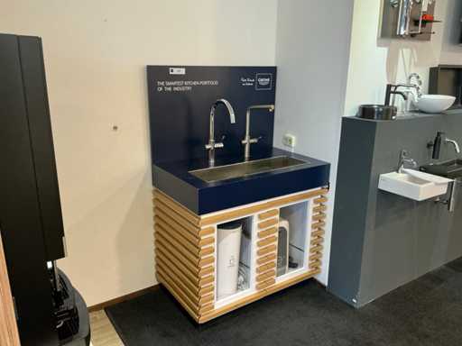 Grohe Blue and Red Boiling Water Kitchen Mixer Tap (2x)