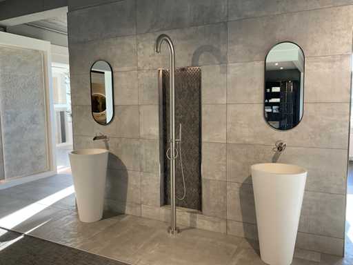 Jee-O Vrijstaande rvs douche mengkraan