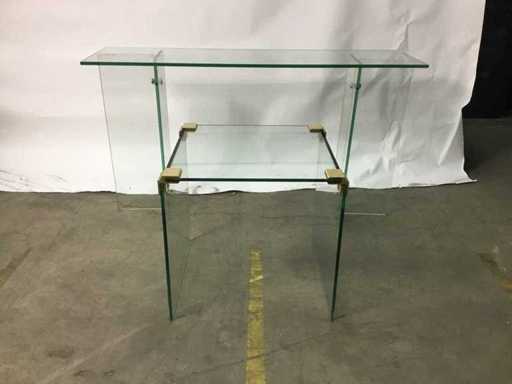 2 Glas-Beistelltische