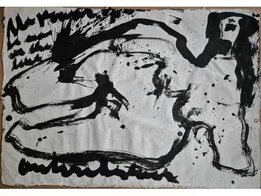 Inkt op handgeschept papier Anton Heijboer