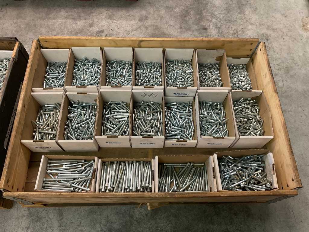 Large batch of Allen bolts galvanized