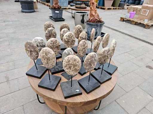 Set of 20 Handmade African Cult Stone Figurines