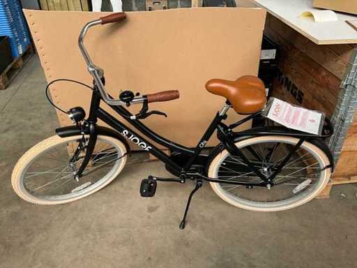 Vélo pour enfants Sjoef City 24 pouces noir mat