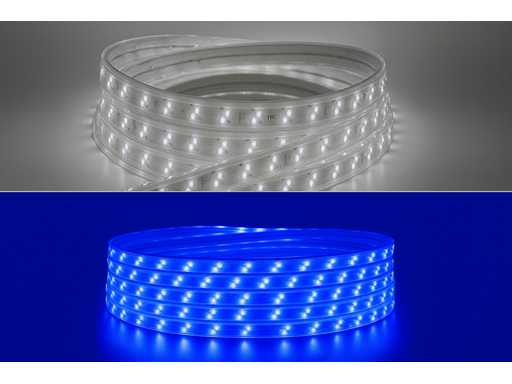 Ruban LED 25m – Bleu et blanc froid – IP65 Étanche (x1)