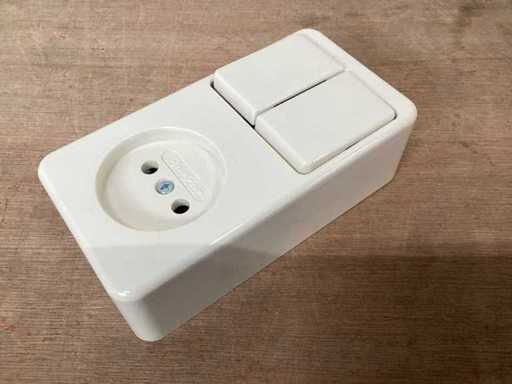 Berker combinatie opbouw serieschakelaar (42x)