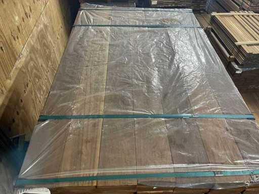 Planches en teck de Guyana rabotées 1000x145x25mm (154x)