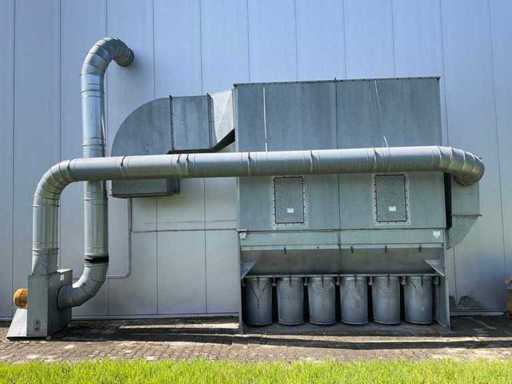 System ekstrakcji filtrów Schuko z rurami