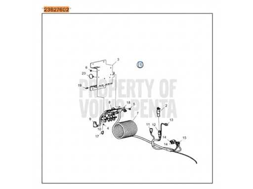 Volvo Penta IPS EVC 2.0 cable loom black - 23627602