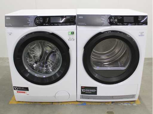 Machine à laver PowerCare série 8000 et sèche-linge AbsoluteCare série AEG 8000