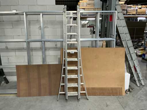 3-piece alu sliding ladder