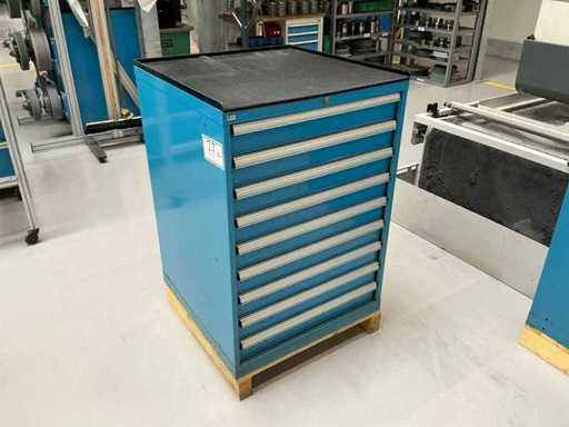Werkstattschrank mit Inhalt