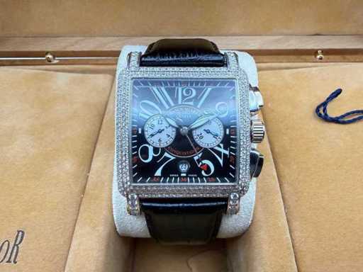 Frank Muller Cortez 10 000 E CC Conquistador | 13 Limité | Or blanc 14K 