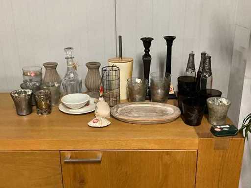 Charge verschiedener Wohnaccessoires (59x)