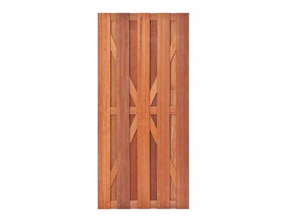 cancello da giardino in legno massello 180x100 cm