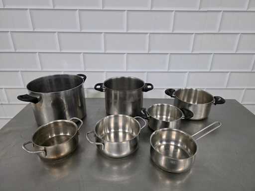 Garnek ze stali nierdzewnej (7x)