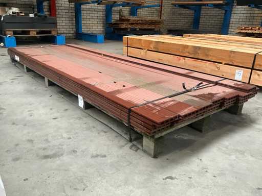 WPC kunststof Dekdeel 2,3x14,5x300 cm (29x)