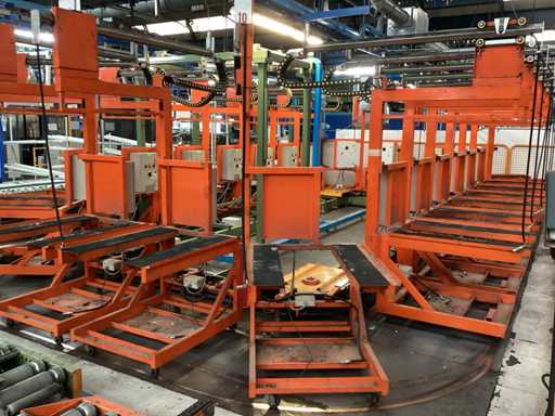 Carousel for internal transport pieces