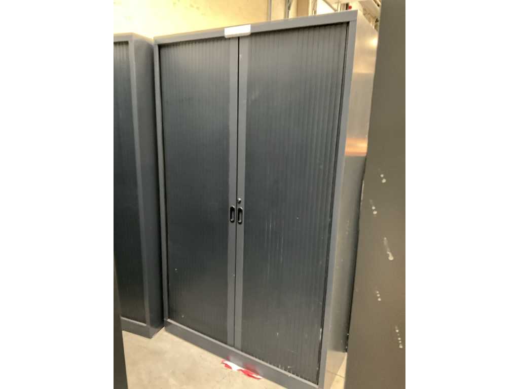 2 tall metal file/storage cabinets