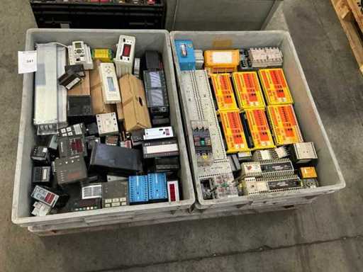 Batch of industrial automation components