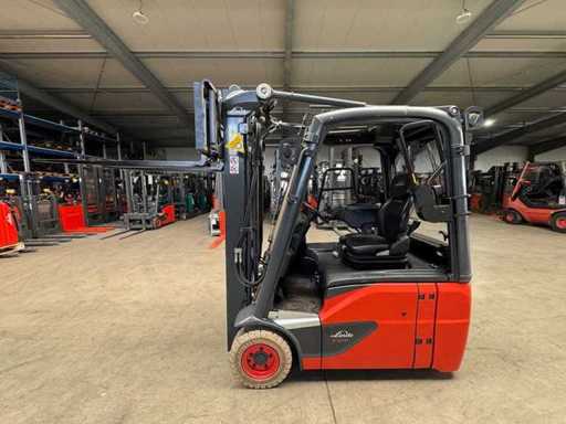 2021 Service + UVV 03/2027 Linde E16 EVO 1.600KG Duplex Free lift 4e klep elektrische heftruck Vorkheftruck 3.342 uur