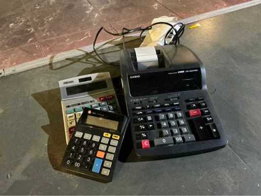 Caissière et calculatrice Casio & Sigma