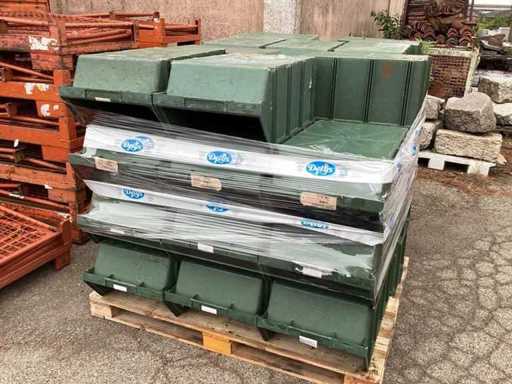 Caisses en PVC empilables (20x)