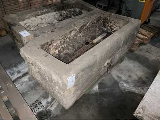 Antique bluestone manger