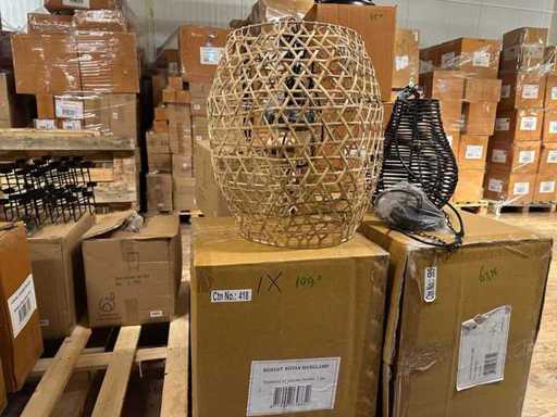 Pallet Partij Woondecoratie – Mix van Lampen, Vazens & Decoratie (Partijhandel)