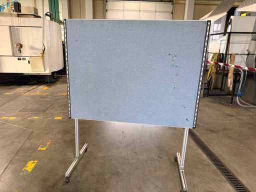 Pinwand - Mobile Pinnwand / Moderationswand – 152 × 75 × 183 cm